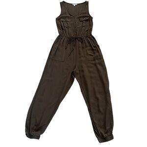 Charlotte Russe jumpsuit olive green sleeveless